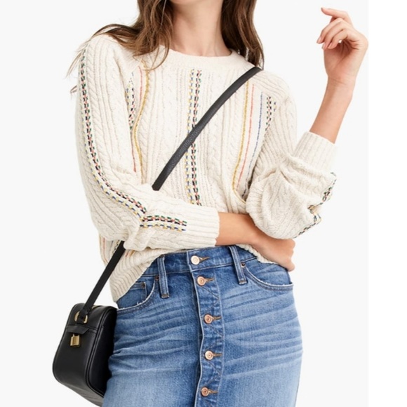 J. Crew Sweaters - J.Crew x The Reeds Rainbow Cable Knit Sweater